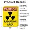 Signmission Radiation & Laser Sign, 14 in H x 10 in W, Plastic, Rectangle OS-2PACK-CR-P-1014-V-10255 - alternate 4